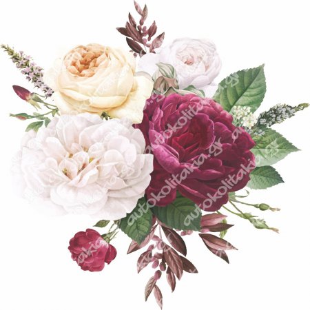 Αυτοκόλλητο βιτρίνας - Άνοιξη - Λουλούδια 65